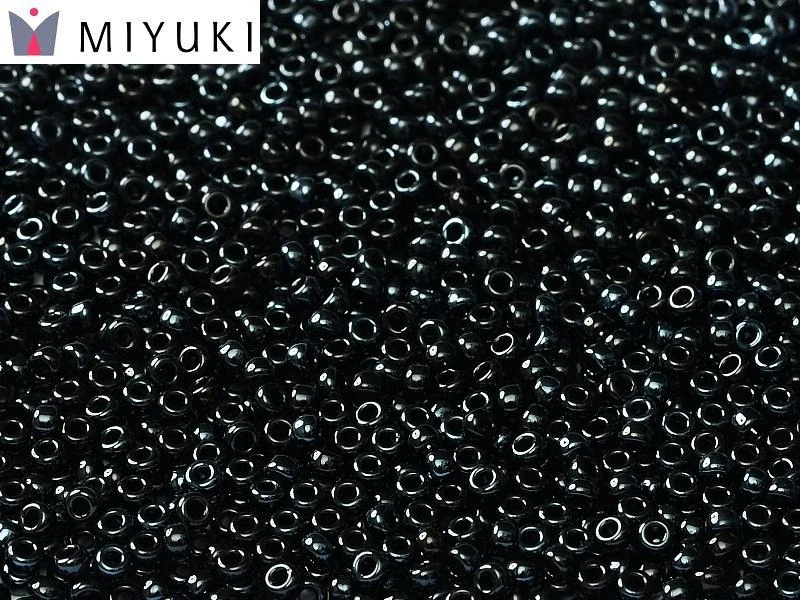 Miyuki Seed Beads 8/0 - Black Honey Full, 10 g