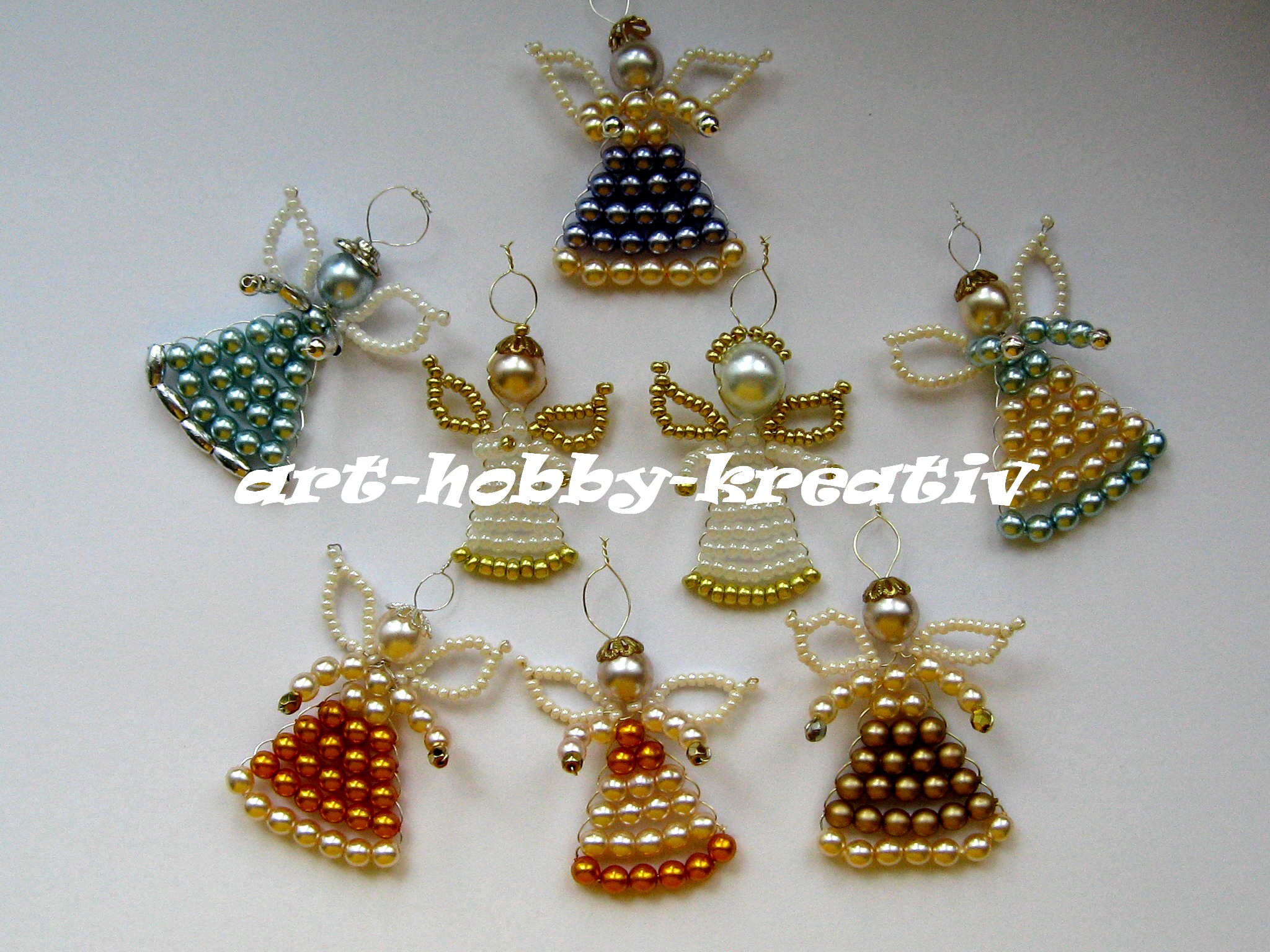 Bílé voskované perle, 12 mm