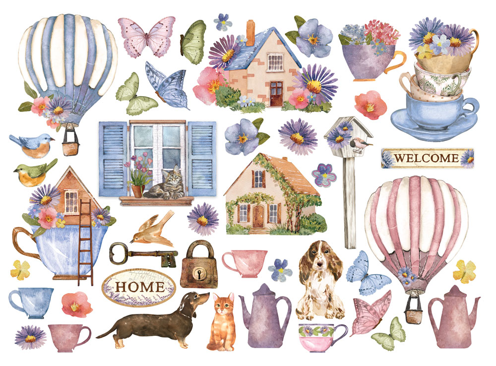 Die cuts assortite - Create Happiness Welcome Home