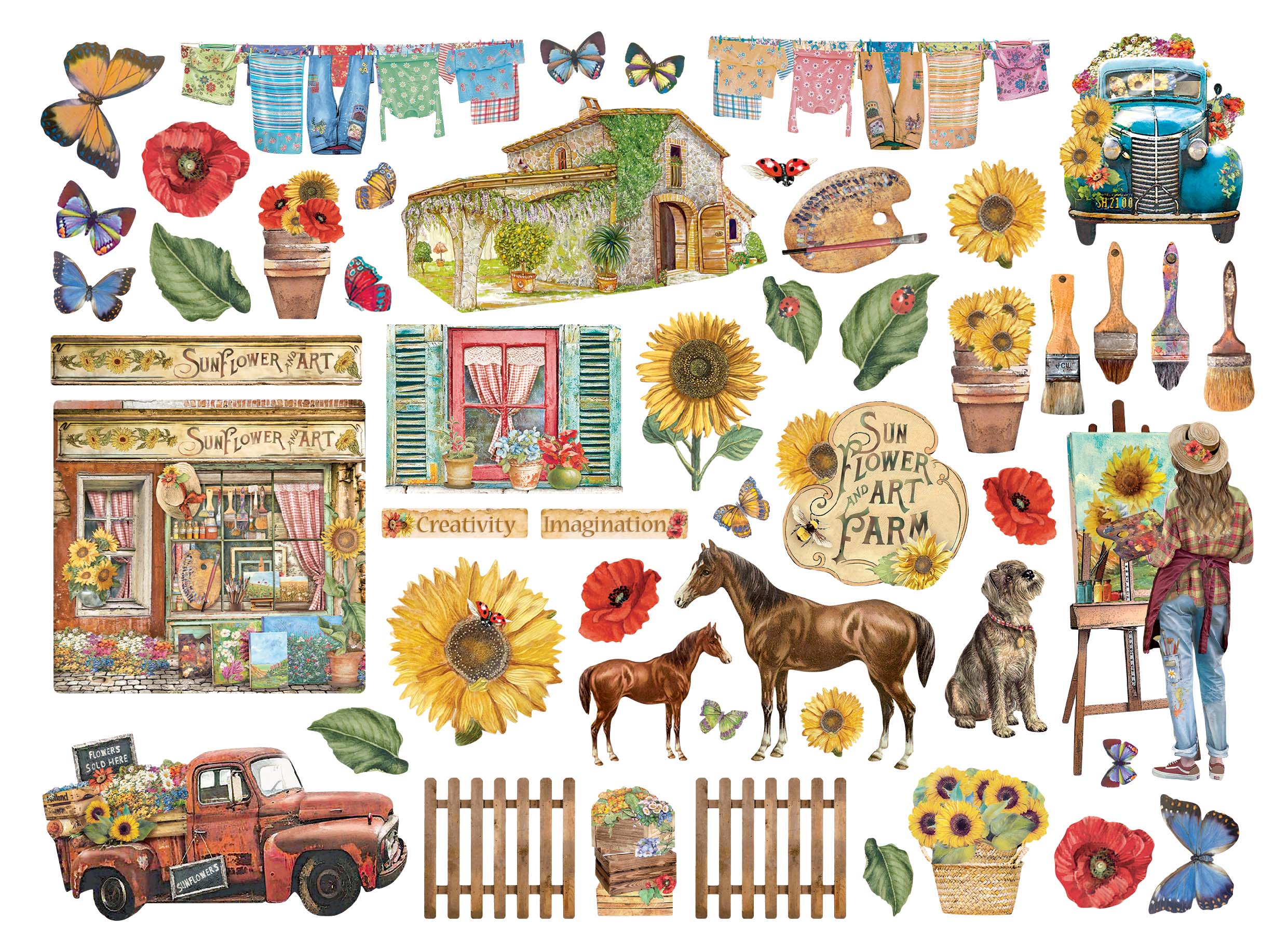 Die cuts assortite - Sunflower Art