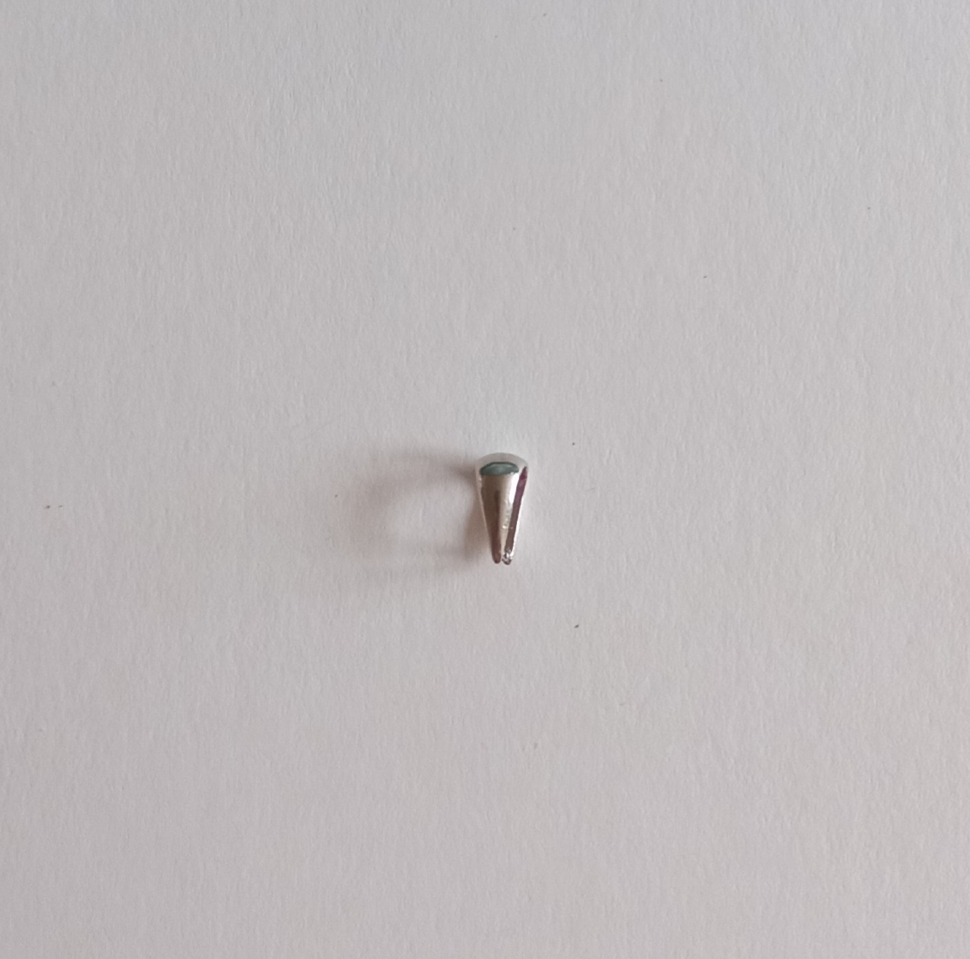 Šlupna podkova - postříbřená, 5 x 8 mm