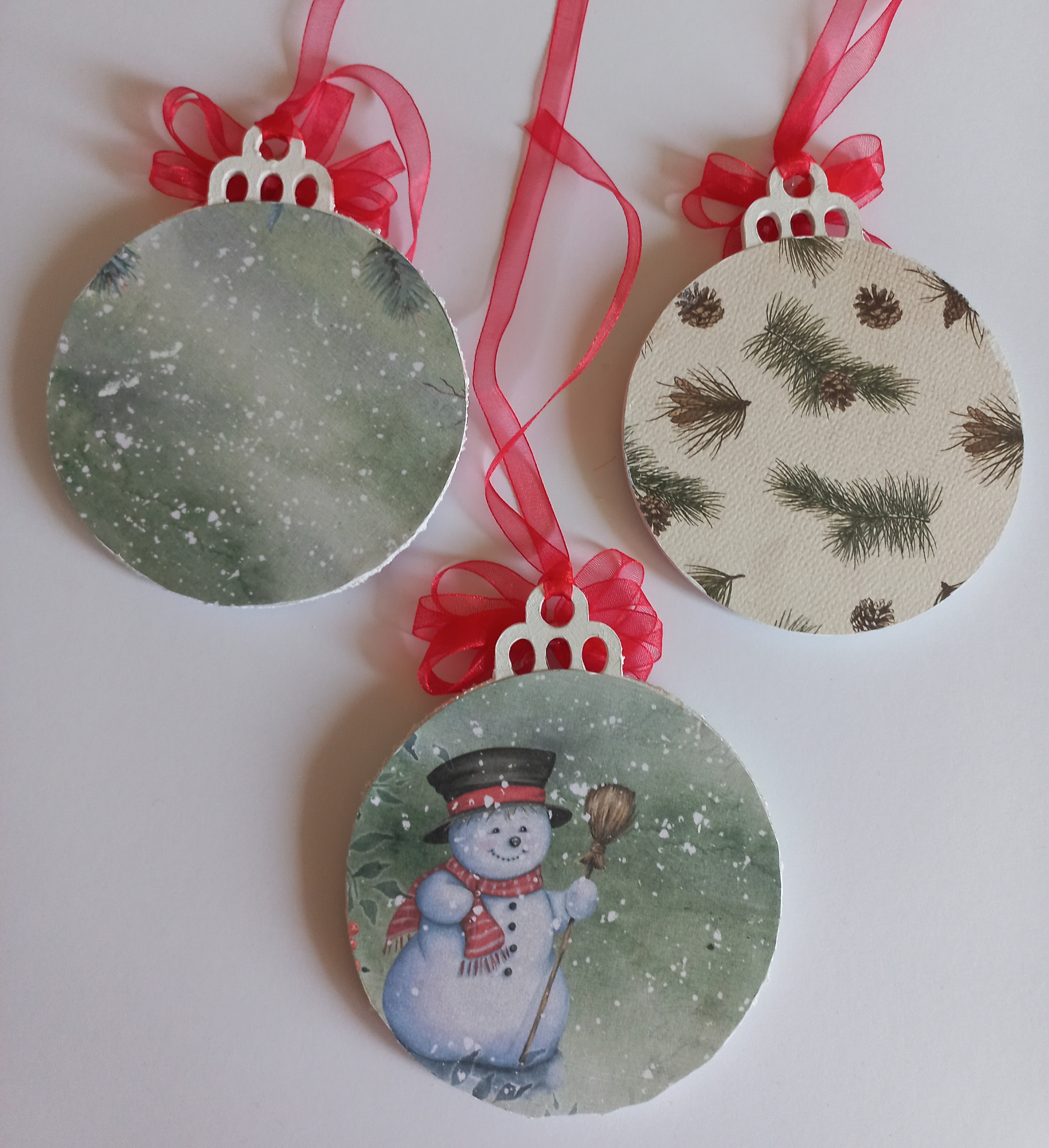 Děti v zimě - vánoční obrázky na dřevě IV