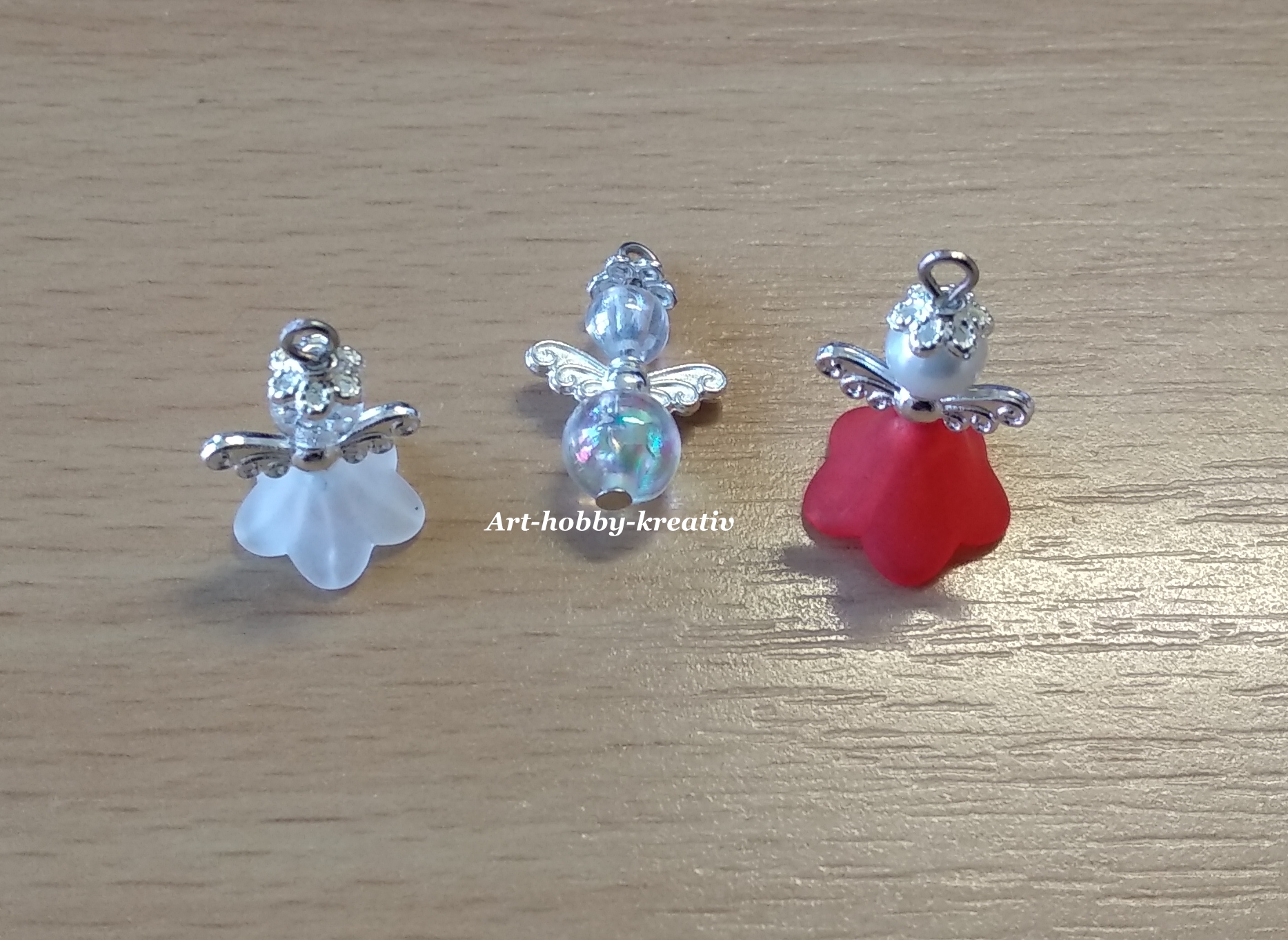 Mix akrylových zvonečků , 14 x 10 mm