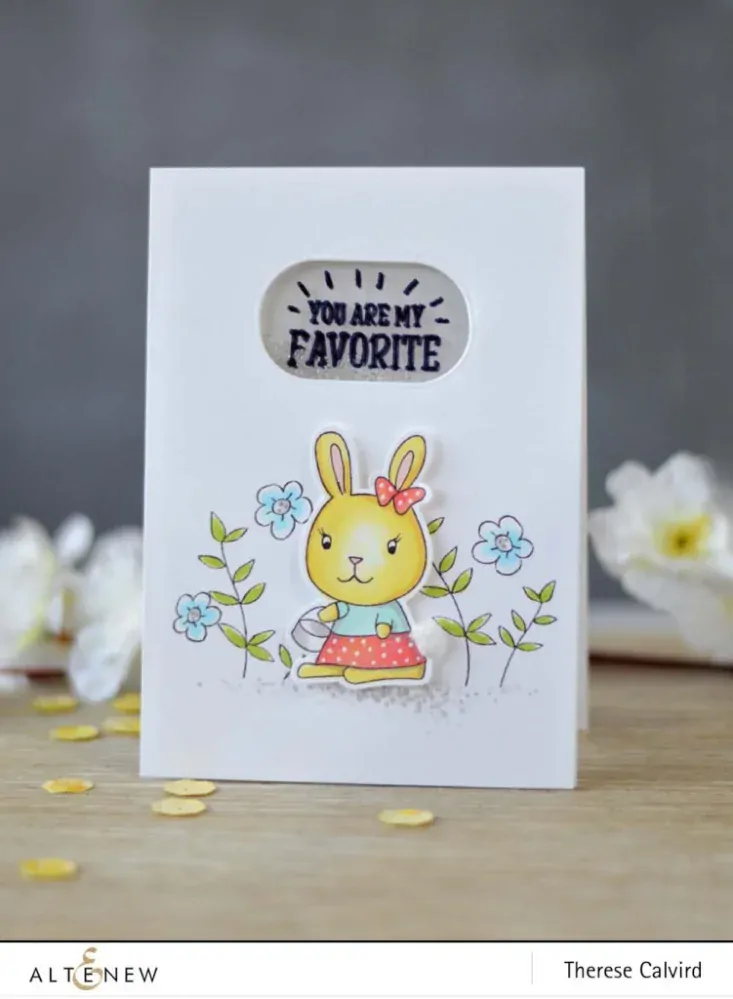Sada silikonových razítek - Bunny Love Stamp Set