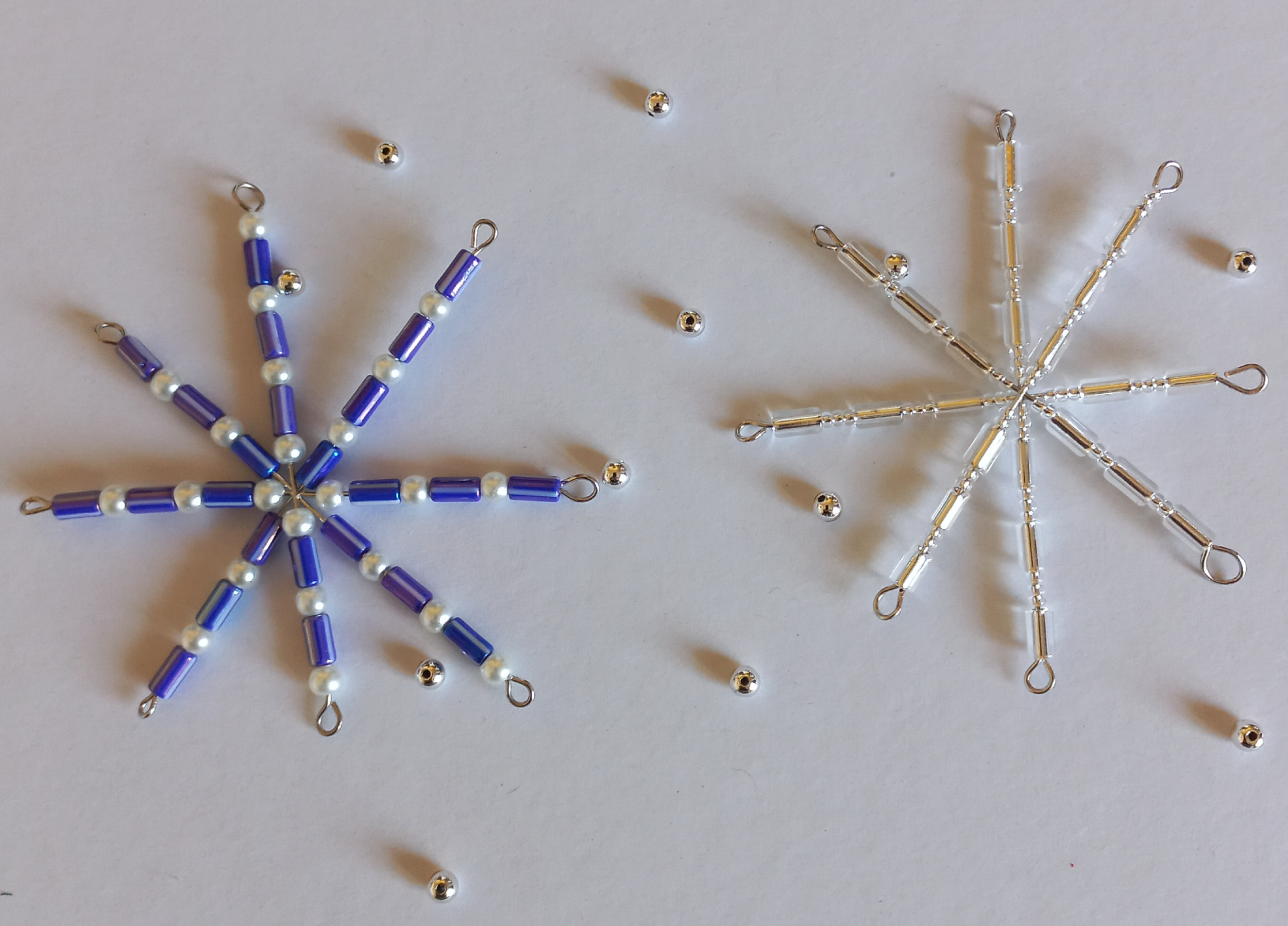 Drátěná vánoční hvězda/vločka - základ 9 cm