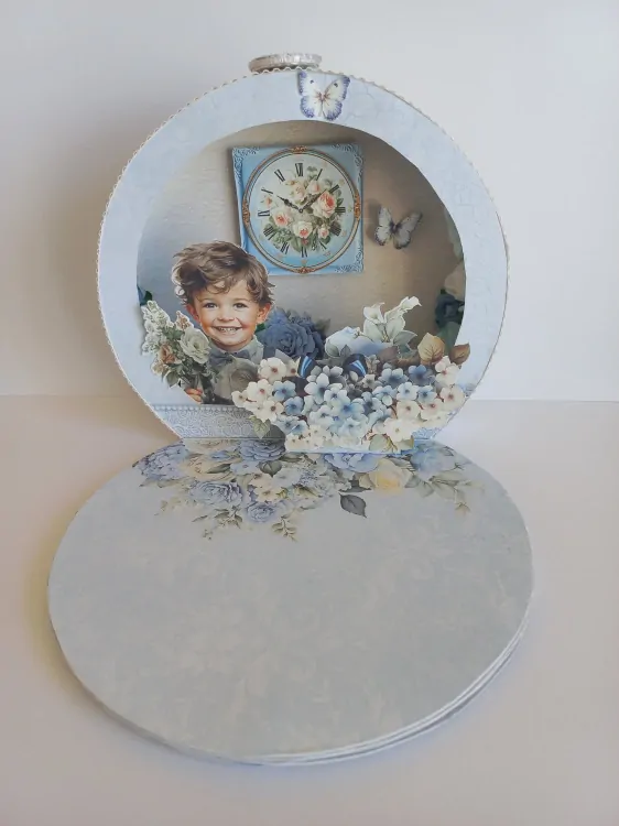 Svítící prostorové přání - Blue