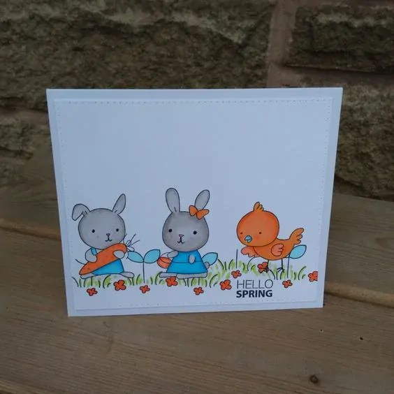 Sada silikonových razítek - Bunny Love Stamp Set