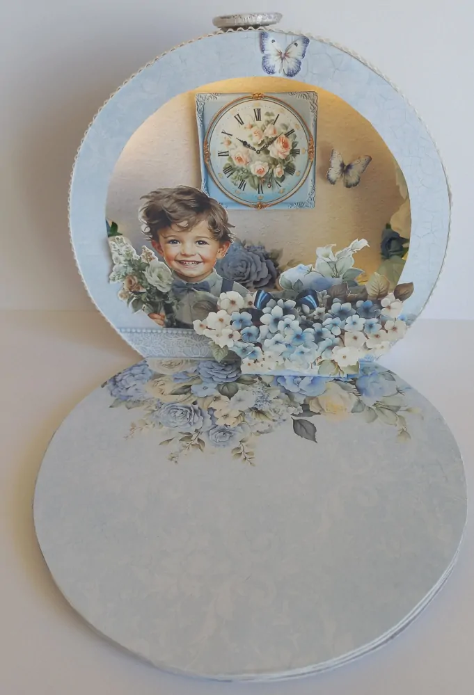 Svítící prostorové přání - Blue