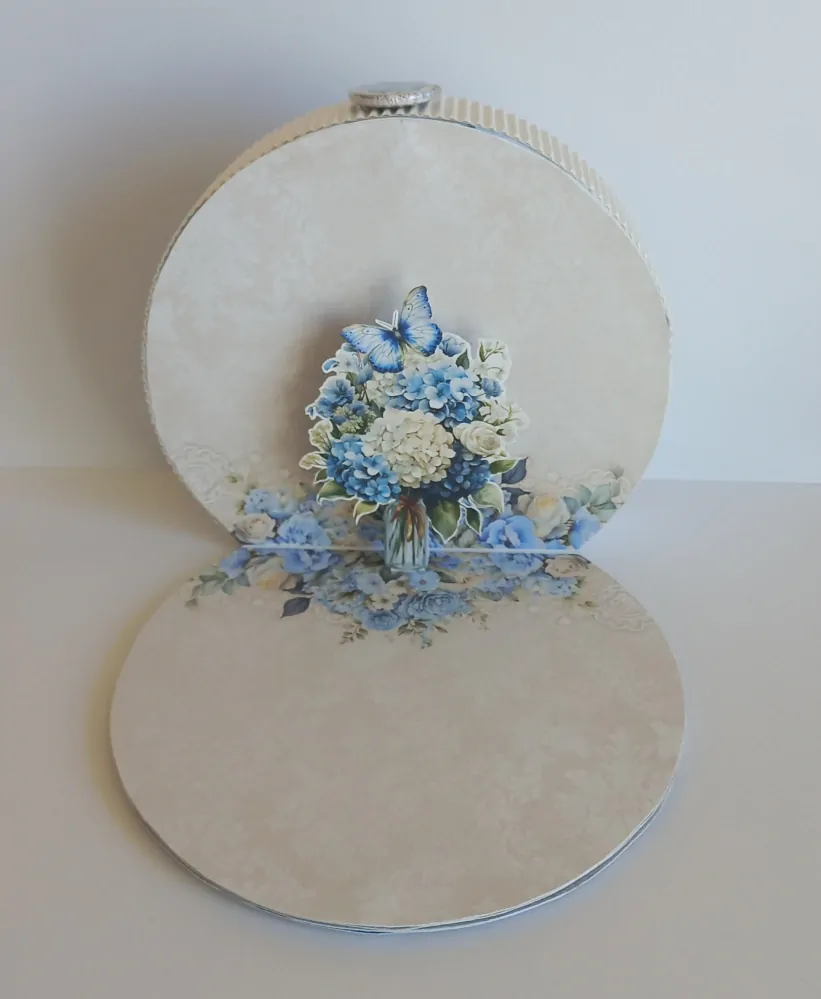 Svítící prostorové přání - Blue