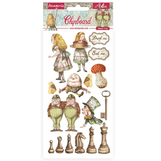 Chipboard - Alice throuth the looking glass