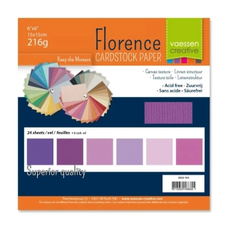 Sada strukturovaných papírů Florence - Violet