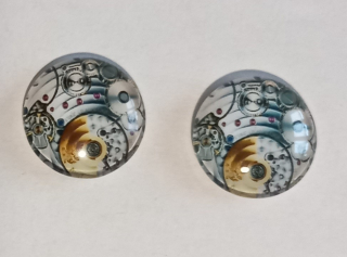 Kabošon - hodinové strojky, vesmír, 18 mm