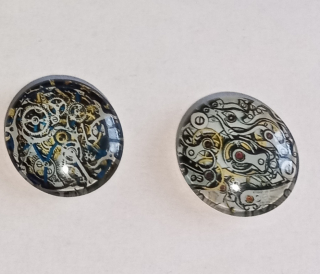 Kabošon - hodinové strojky, vesmír, 18 mm