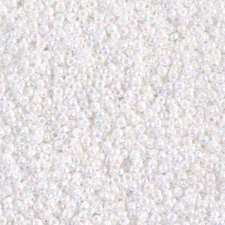 Miyuki Round 11/0 - White Pearl AB, 10 g