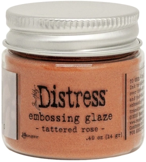 Distress embossing glaze - Tattered rose