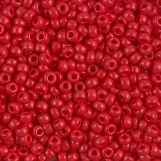 Miyuki Seed Beads 8/0 - Opaque Red, 10 g