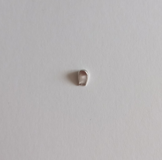 Šlupna podkova - postříbřená, 5 x 8 mm