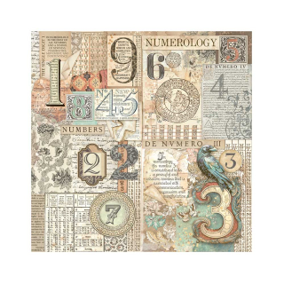 Stamperia - Fortune, látka 30 x 30 cm