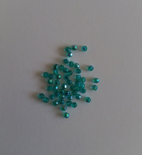 Ohňovky - Dark Teal AB 3 mm, 50ks