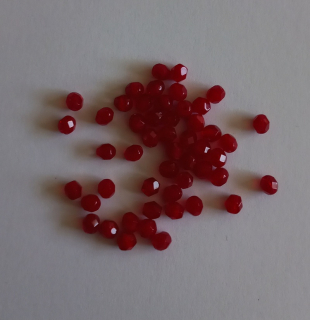 Ohňovky - Opal Red 4 mm, 50ks