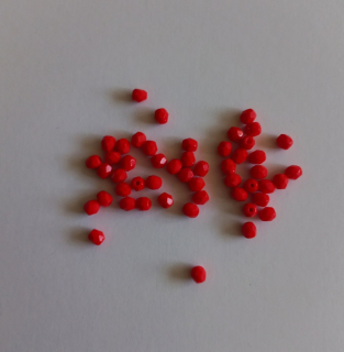 Ohňovky - Plně červené 4 mm, 50ks