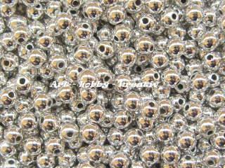 Stříbrné perle, 4 mm