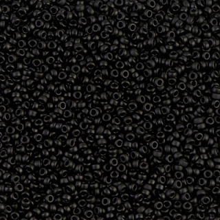 Miyuki Round 15/0 Matte Black, 5 g
