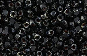 MATUBO 3-Cut 6/0 - Jet Picasso Silver 
