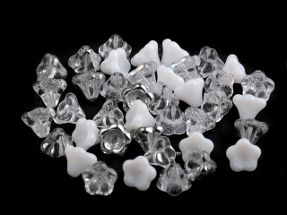 Mix skleněných zvonečků, 13 x 11 mm