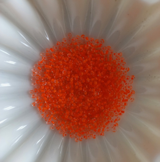 PRECIOSA rokajl s neonovým průtahem 8/0 - oranžový, 20g