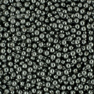 Voskované perle - hematitové, 4 mm